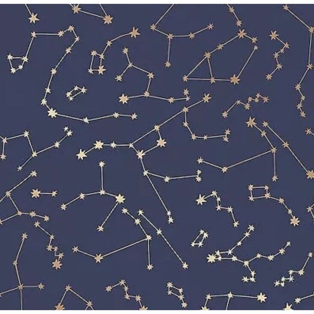 Gold Constellation Pattern Wallpaper (3 Rolls)